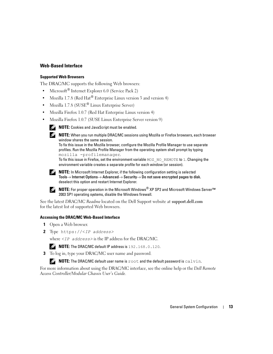 Web-based interface | Dell POWEREDGE 1955 User Manual | Page 15 / 206