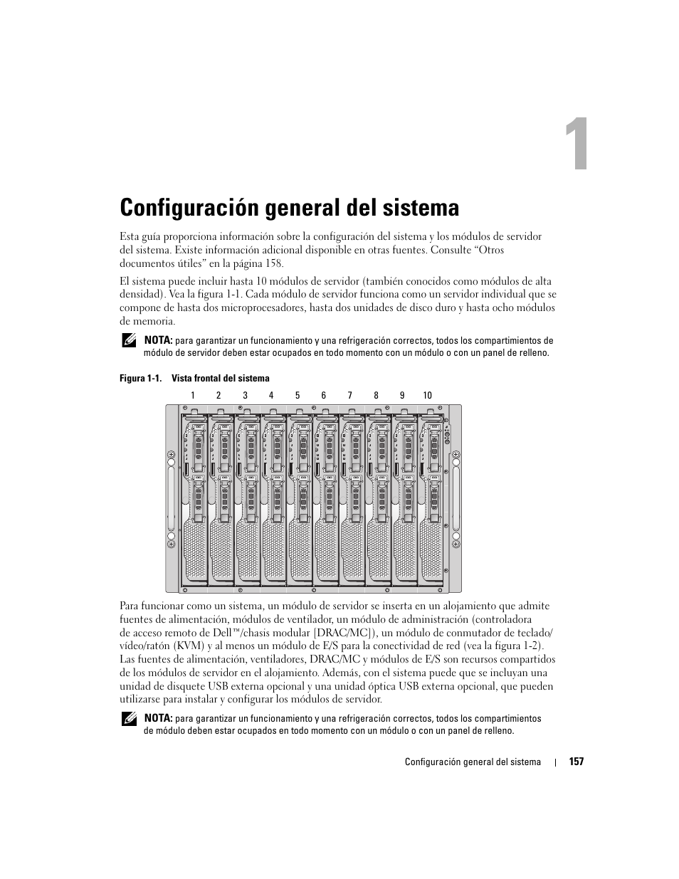 Configuración general del sistema | Dell POWEREDGE 1955 User Manual | Page 159 / 206