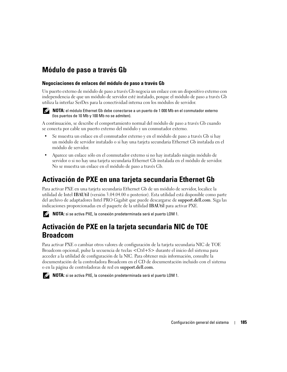 Módulo de paso a través gb | Dell POWEREDGE 1955 User Manual | Page 187 / 206