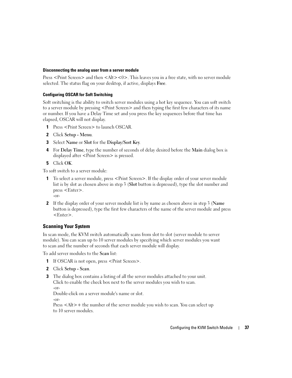 Scanning your system | Dell POWEREDGE 1955 User Manual | Page 39 / 206