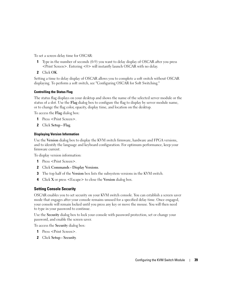 Setting console security | Dell POWEREDGE 1955 User Manual | Page 41 / 206