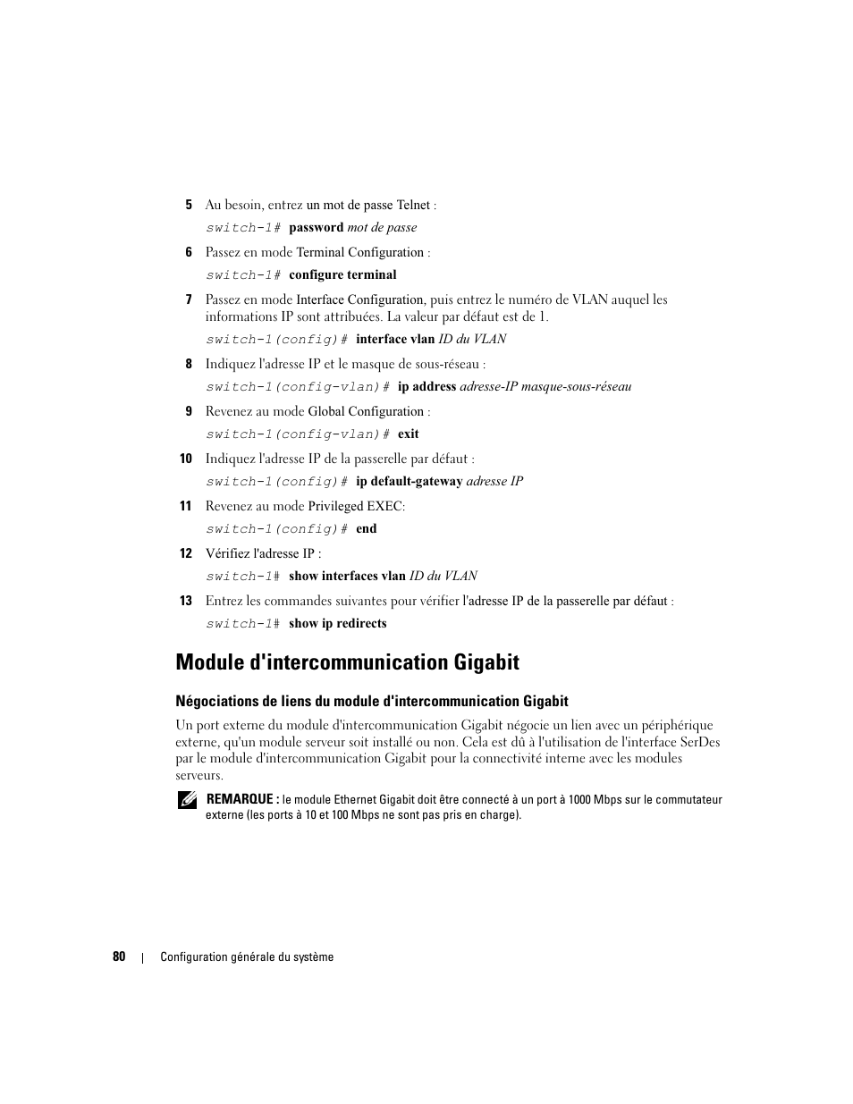 Module d'intercommunication gigabit | Dell POWEREDGE 1955 User Manual | Page 82 / 206