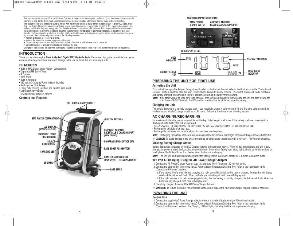 Black & Decker DR100B User Manual | Page 3 / 8