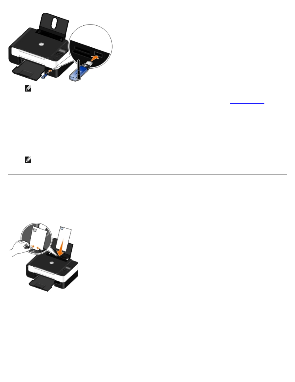 Impresión de sobres | Dell V305w All In One Wireless Inkjet Printer User Manual | Page 56 / 114