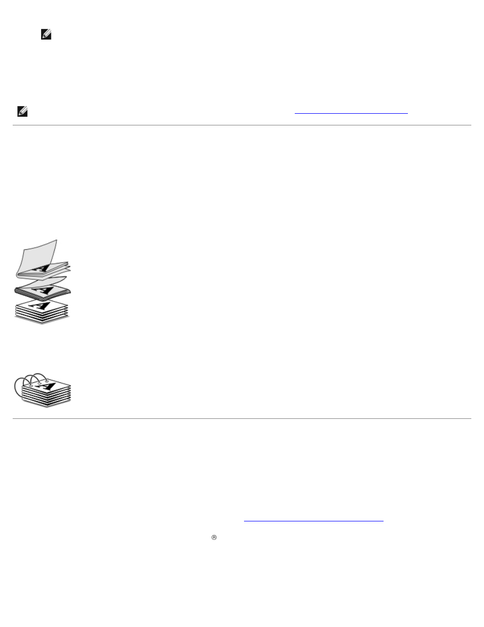 Encuadernación de un catálogo, Impresión de un trabajo a doble cara (a dos caras) | Dell V305w All In One Wireless Inkjet Printer User Manual | Page 60 / 114