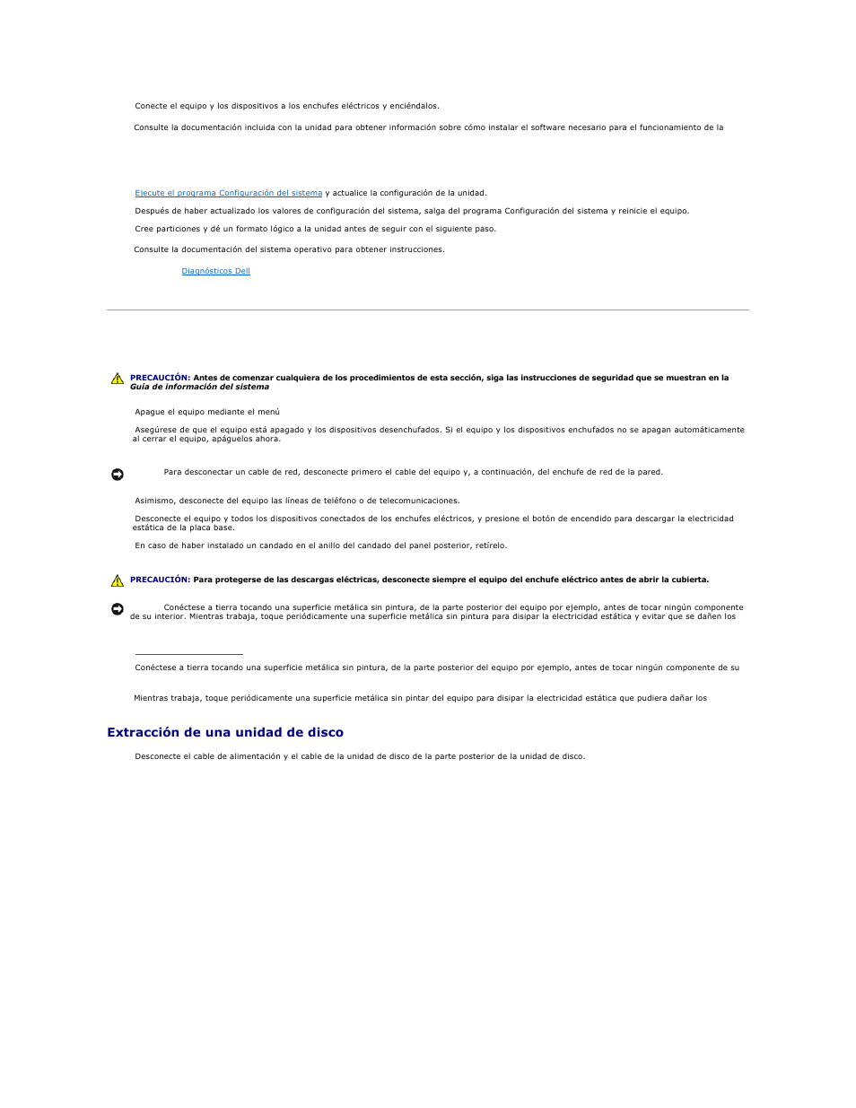 Unidad de disco, Extracción de una unidad de disco | Dell Precision 650 User Manual | Page 115 / 158