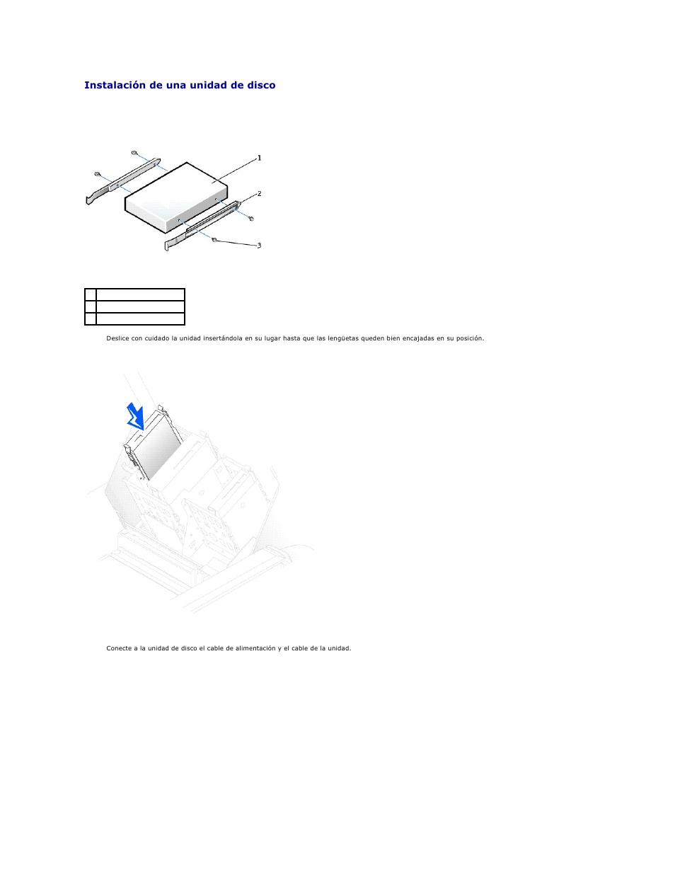 Instalación de una unidad de disco | Dell Precision 650 User Manual | Page 117 / 158