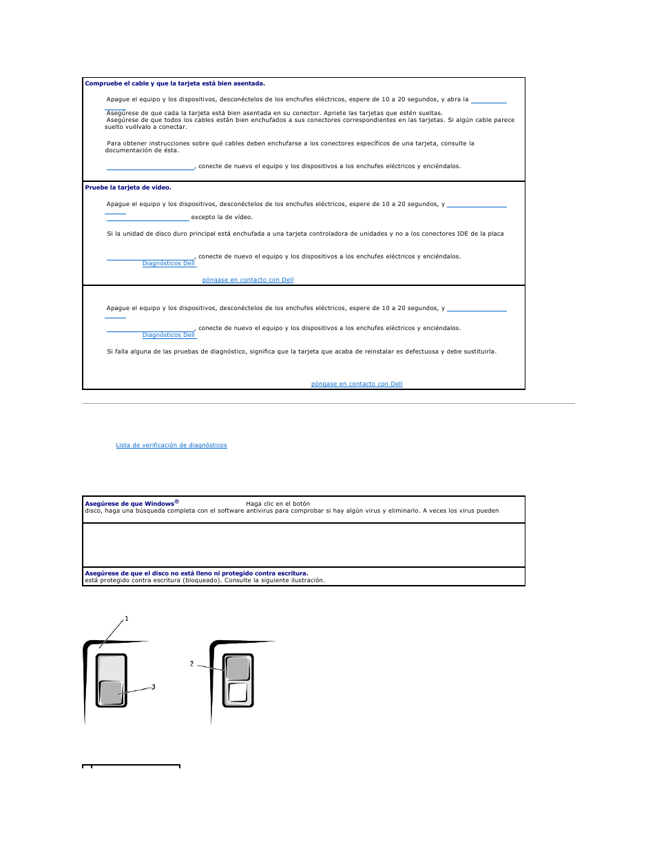 Problemas con las unidades, Problemas con la unidad de disco | Dell Precision 650 User Manual | Page 134 / 158