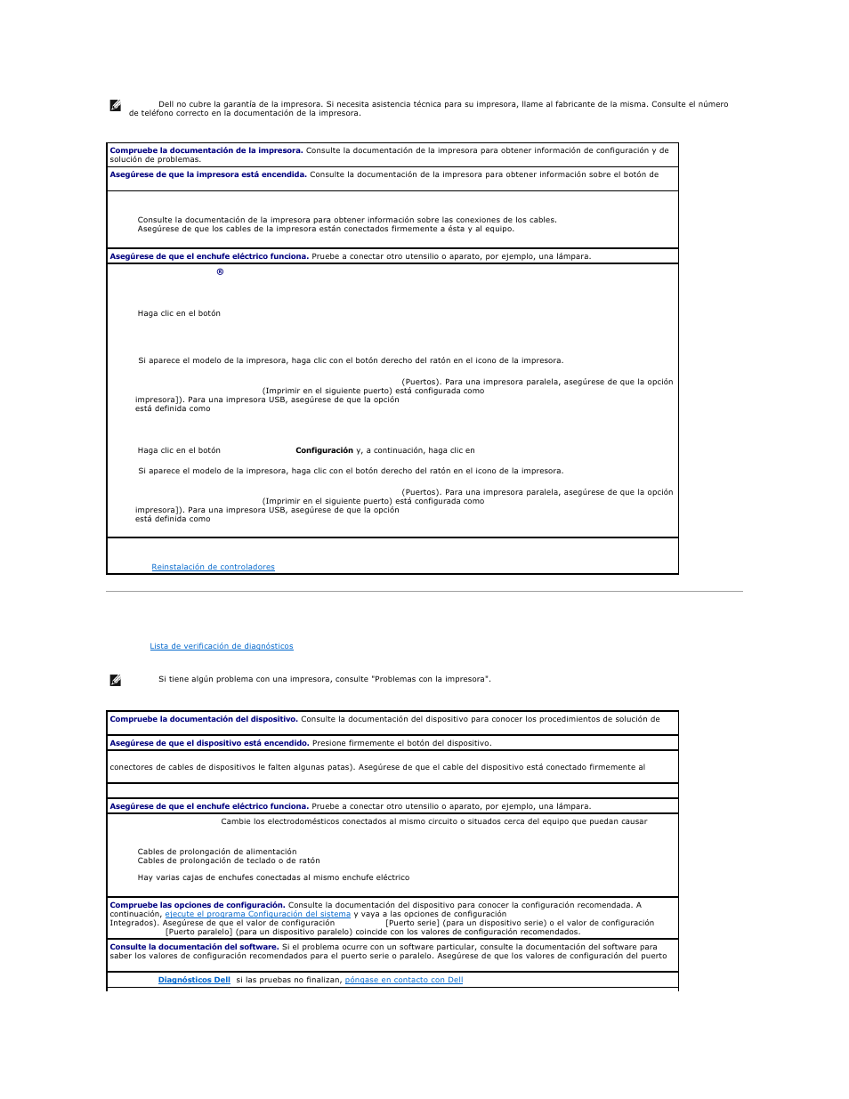 Problemas con dispositivos serie o paralelos | Dell Precision 650 User Manual | Page 146 / 158