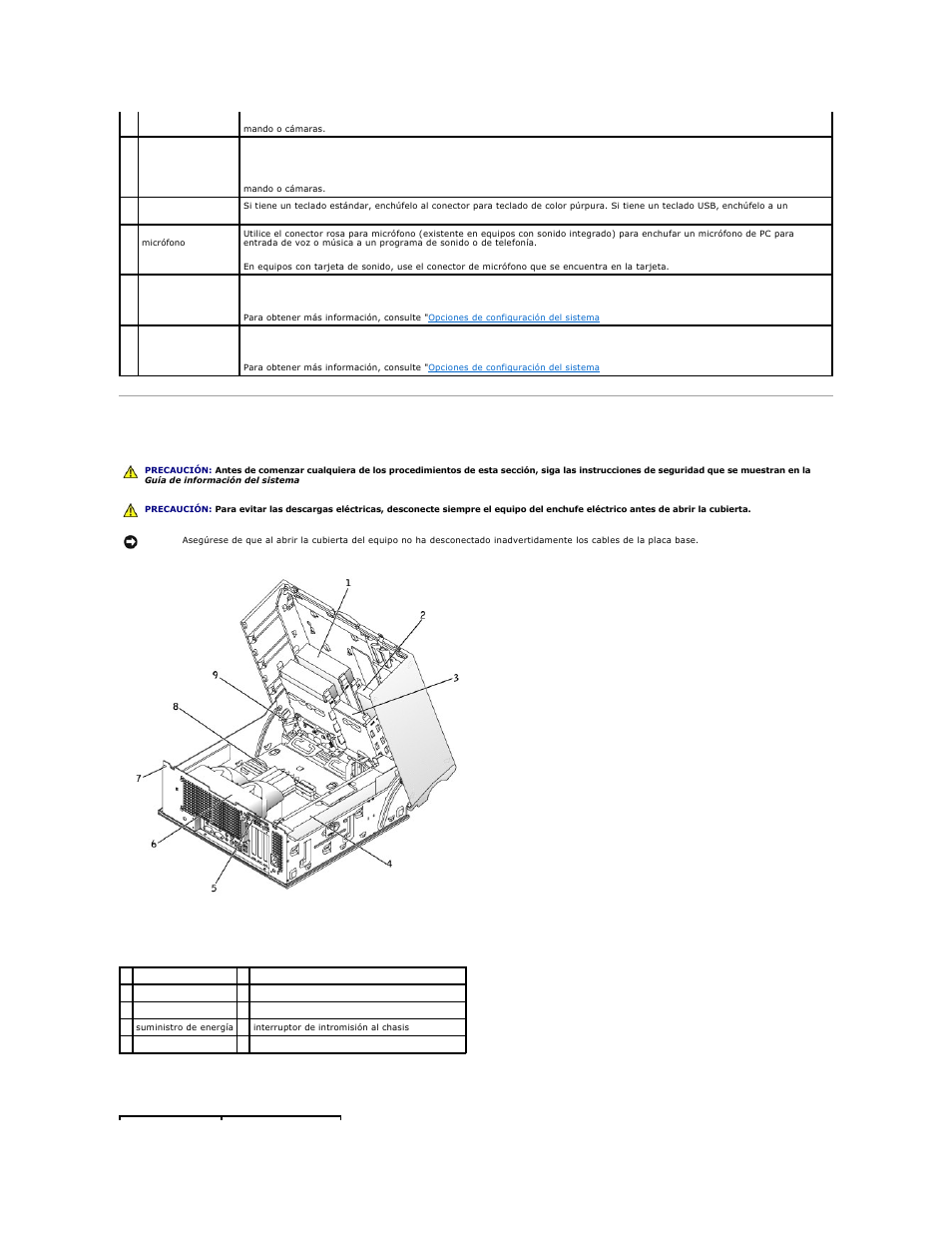 Interior del equipo | Dell Precision 650 User Manual | Page 50 / 158