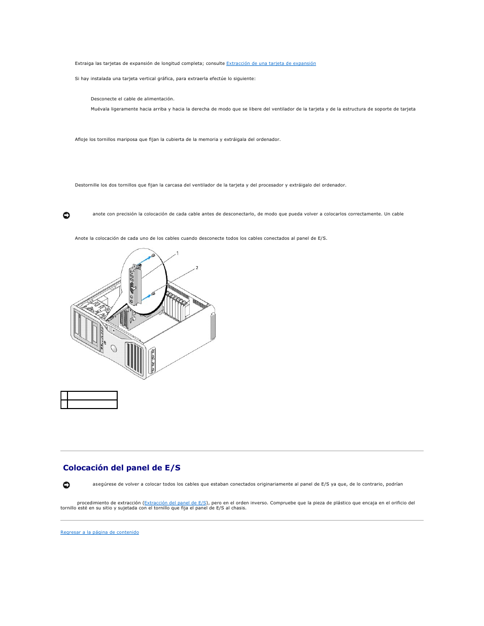 Colocación del panel de e/s | Dell Precision 690 User Manual | Page 109 / 173