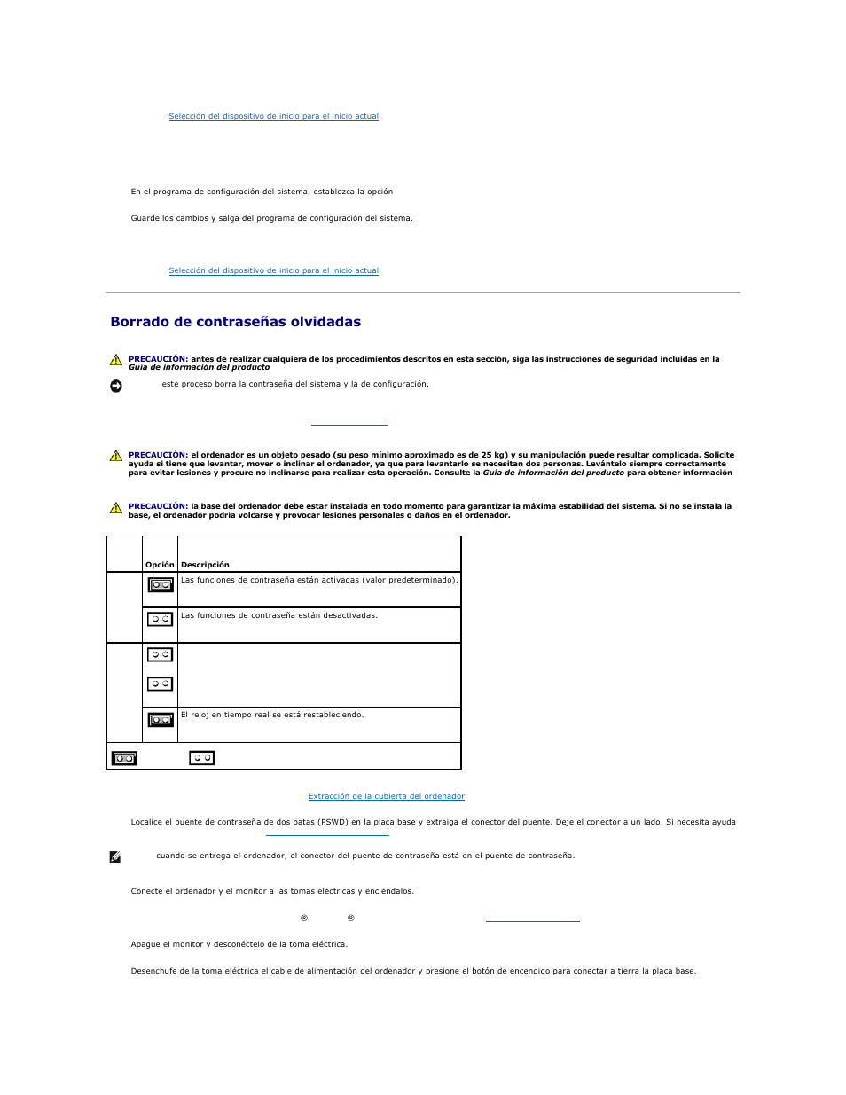 Borrado de contraseñas olvidadas | Dell Precision 690 User Manual | Page 19 / 173