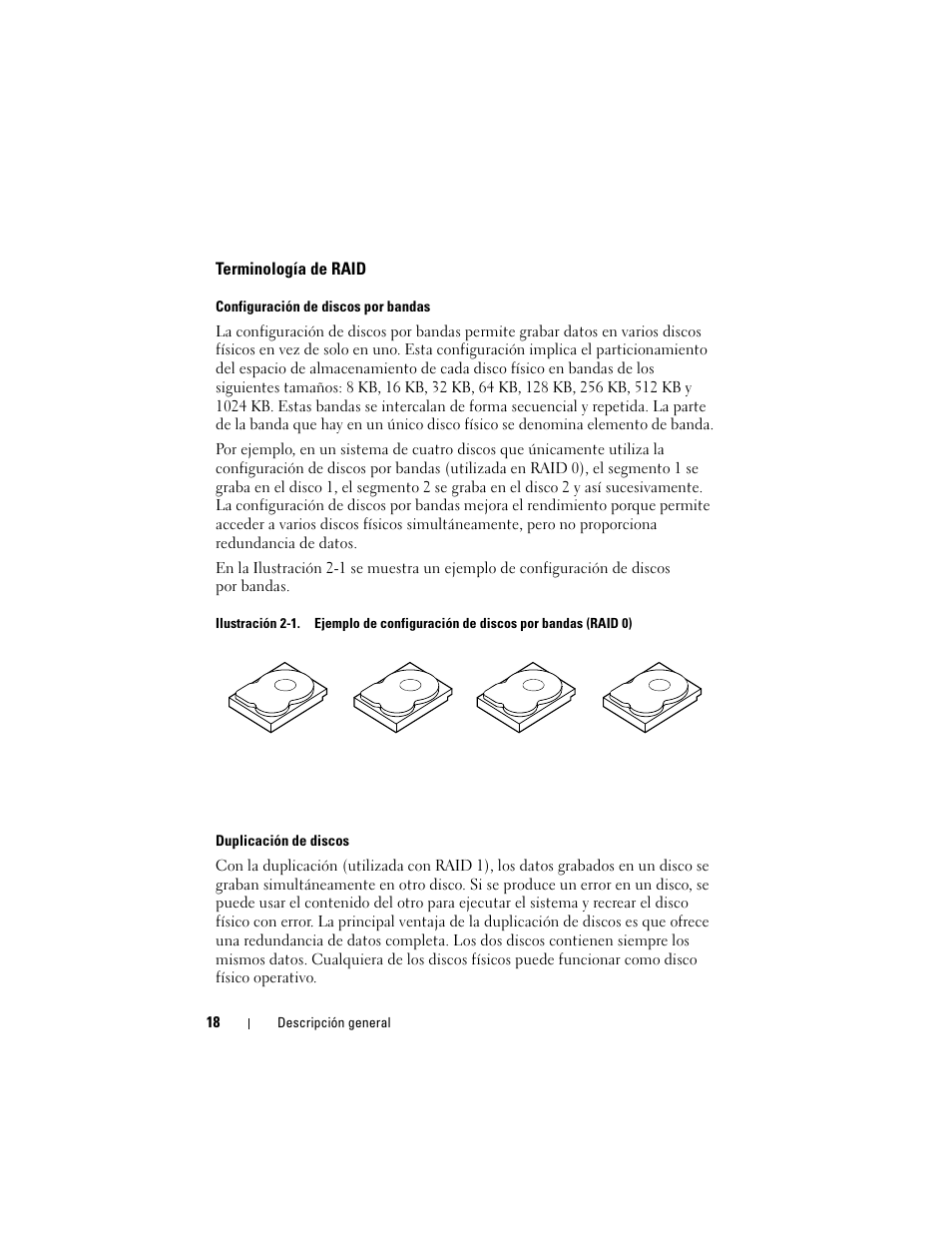 Terminología de raid | Dell PowerEdge RAID Controller H700 User Manual | Page 18 / 200