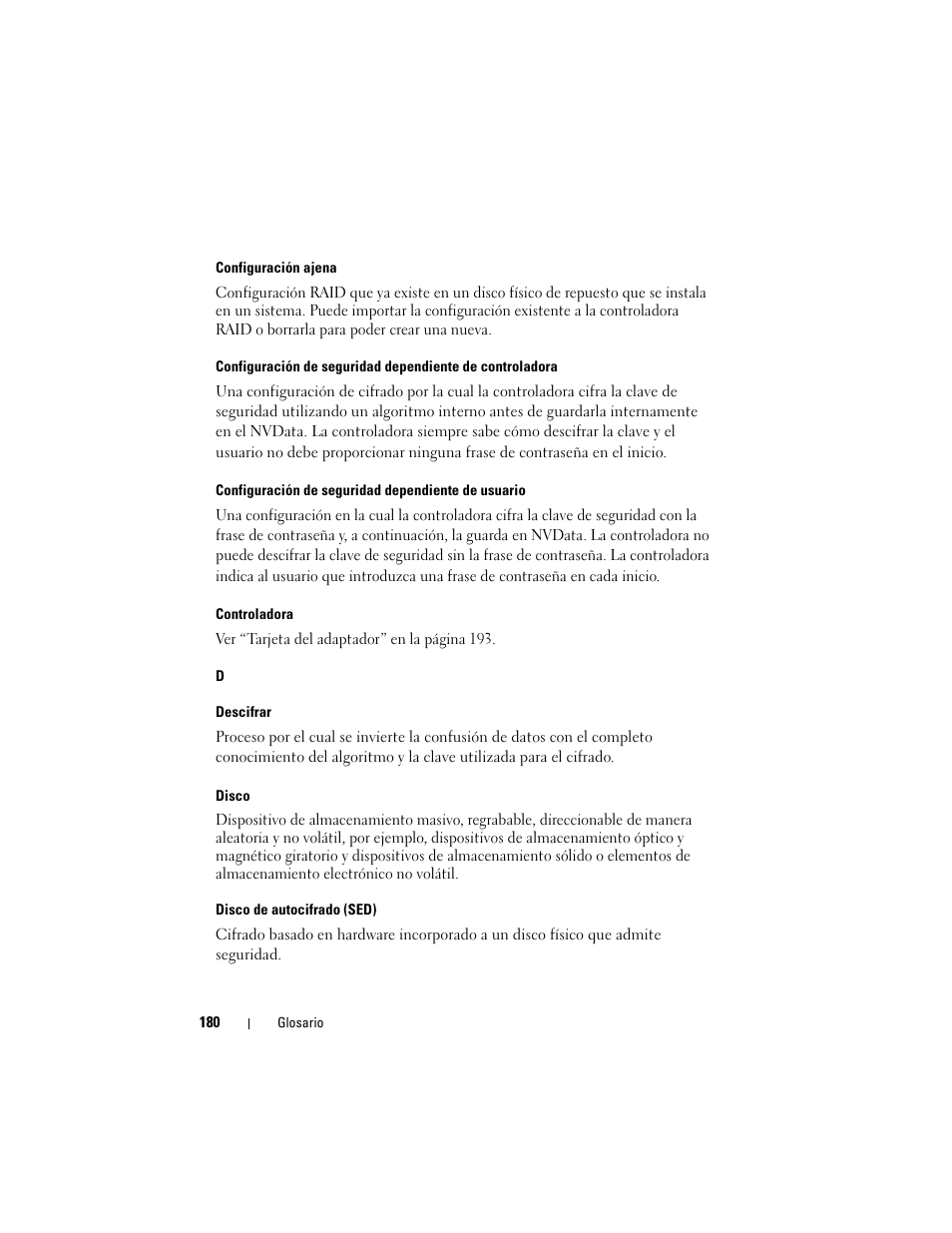 Dell PowerEdge RAID Controller H700 User Manual | Page 180 / 200