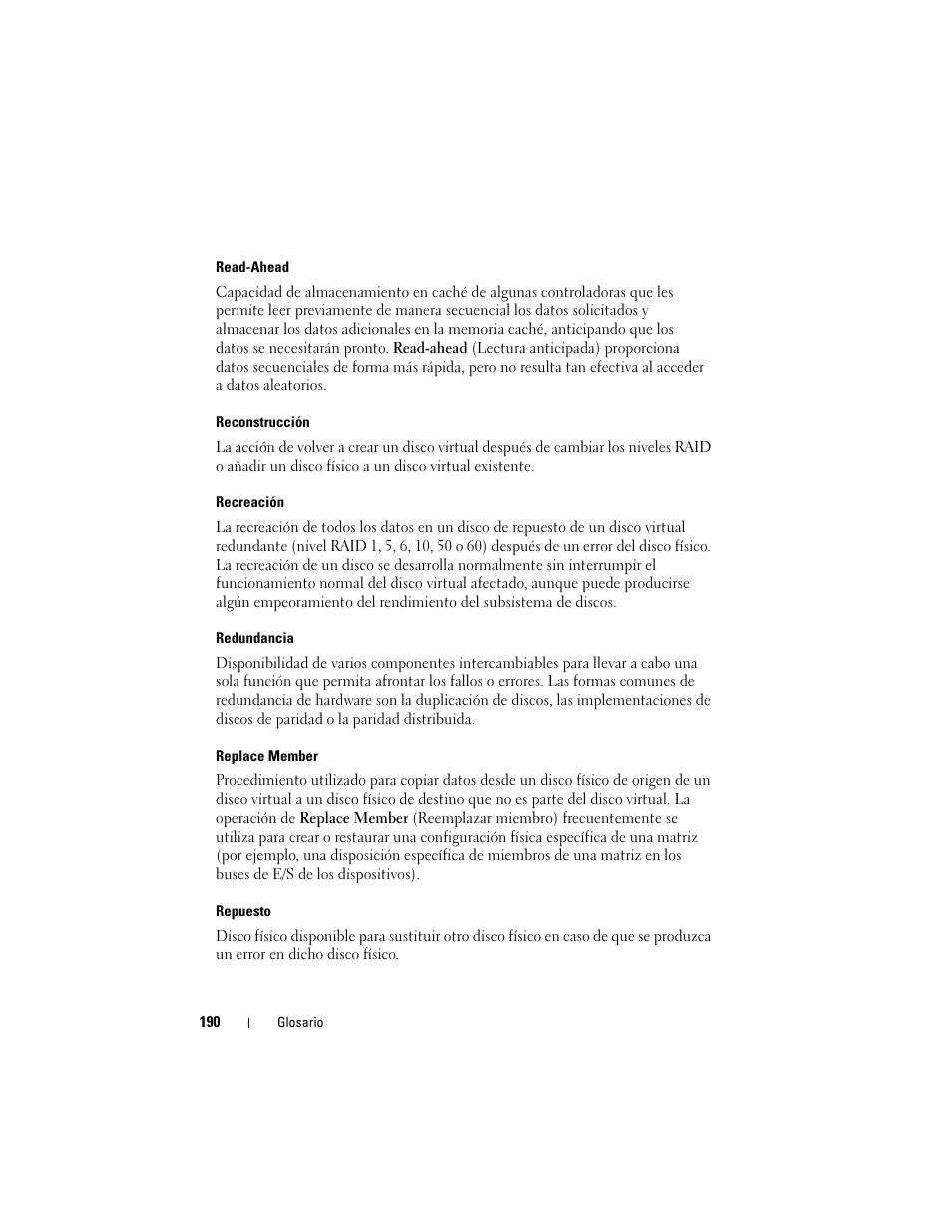 Dell PowerEdge RAID Controller H700 User Manual | Page 190 / 200