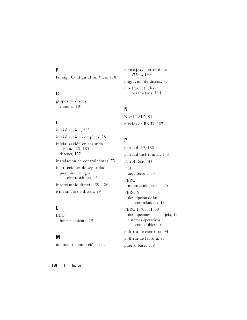 Dell PowerEdge RAID Controller H700 User Manual | Page 198 / 200