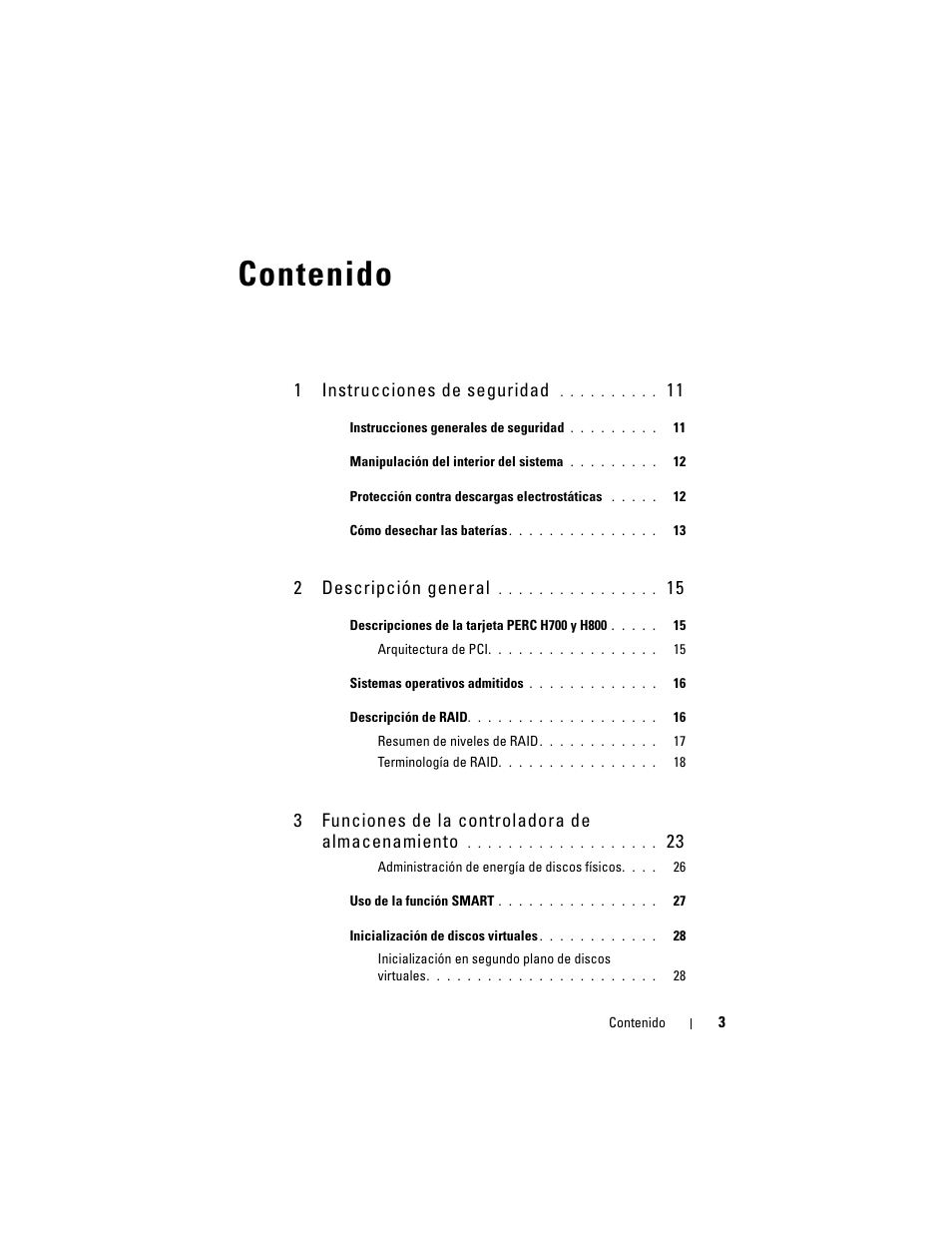Dell PowerEdge RAID Controller H700 User Manual | Page 3 / 200