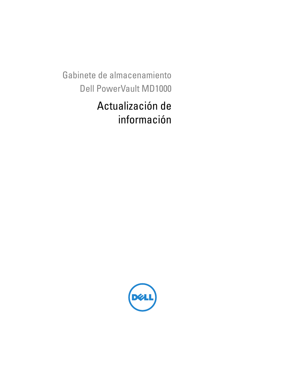 Actualización de información | Dell POWERVAULT MD1000 User Manual | Page 37 / 42