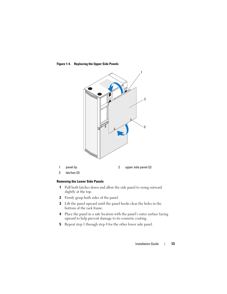 Ack (see figure 1-4), Top of the rack (see figure 1-4) | Dell PowerEdge Rack Enclosure 4820 User Manual | Page 15 / 186
