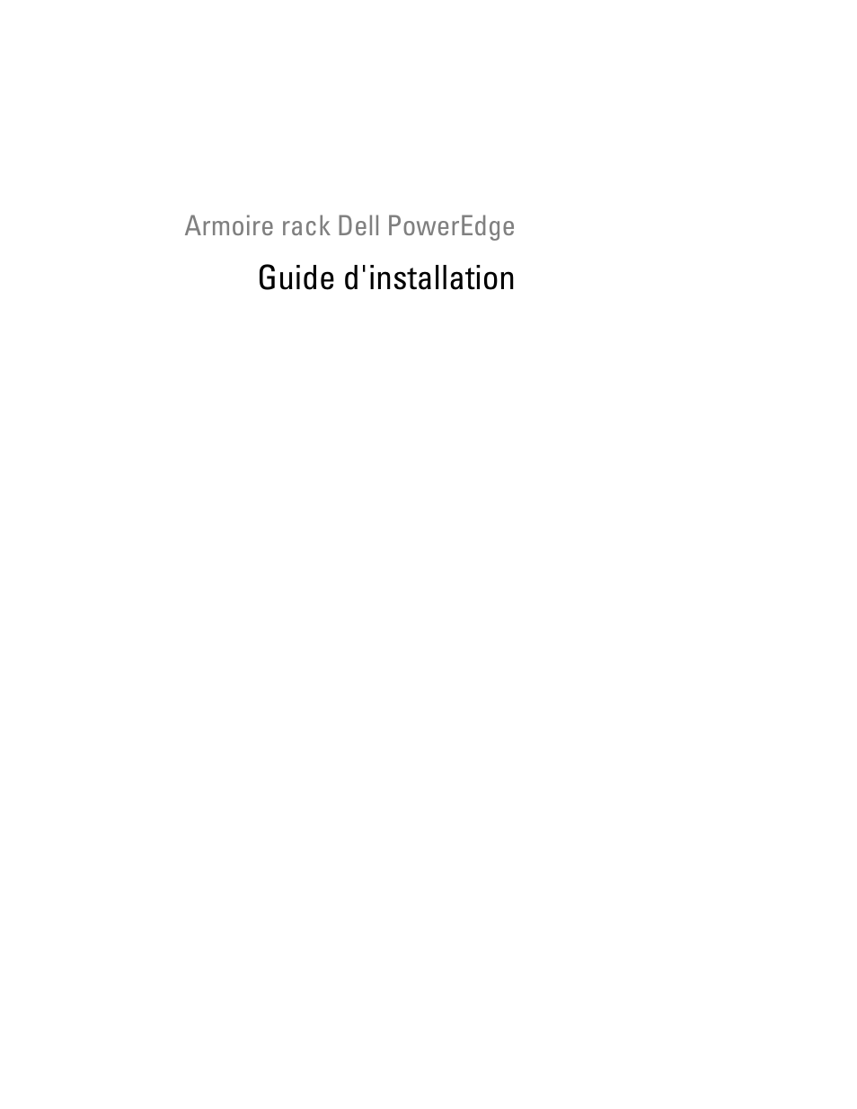 Guide d'installation | Dell PowerEdge Rack Enclosure 4820 User Manual | Page 37 / 186