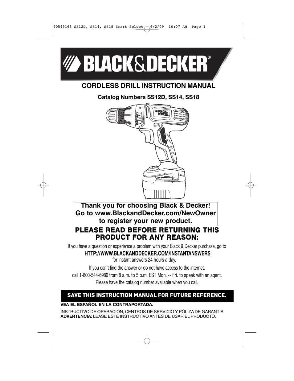 Black & Decker SS14 User Manual | 36 pages