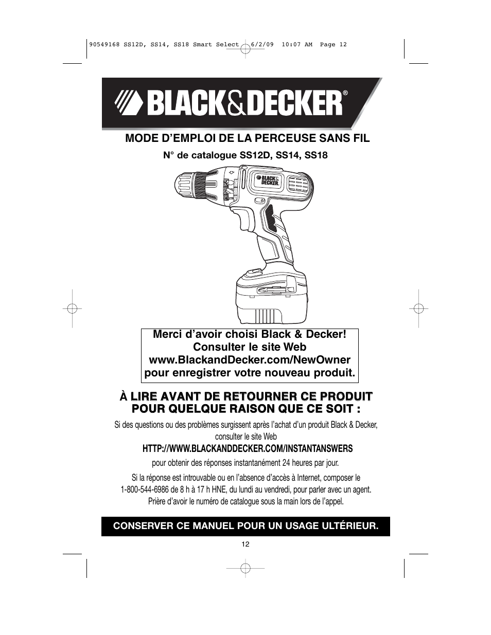 Black & Decker SS14 User Manual | Page 12 / 36