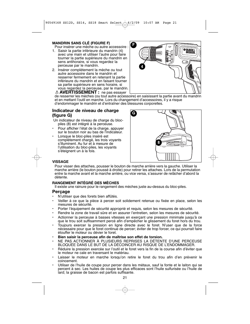 Black & Decker SS14 User Manual | Page 21 / 36