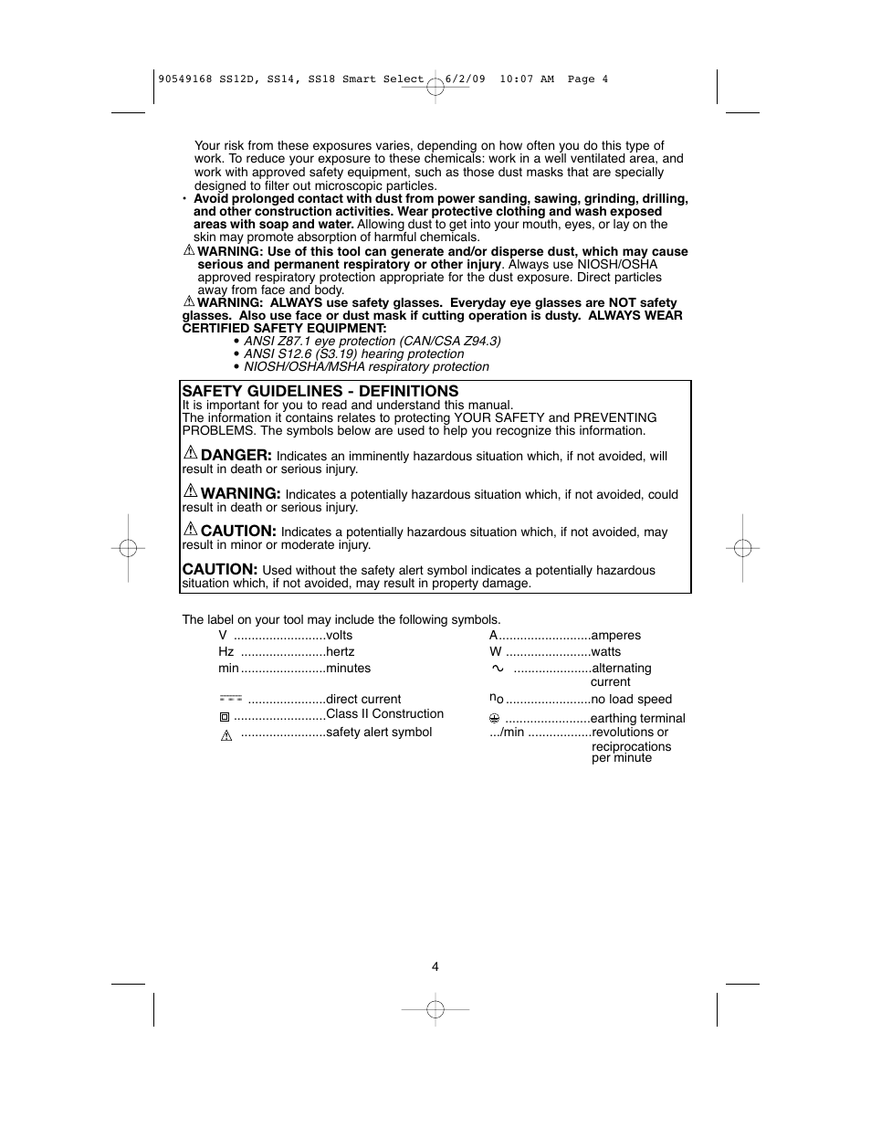 Black & Decker SS14 User Manual | Page 4 / 36