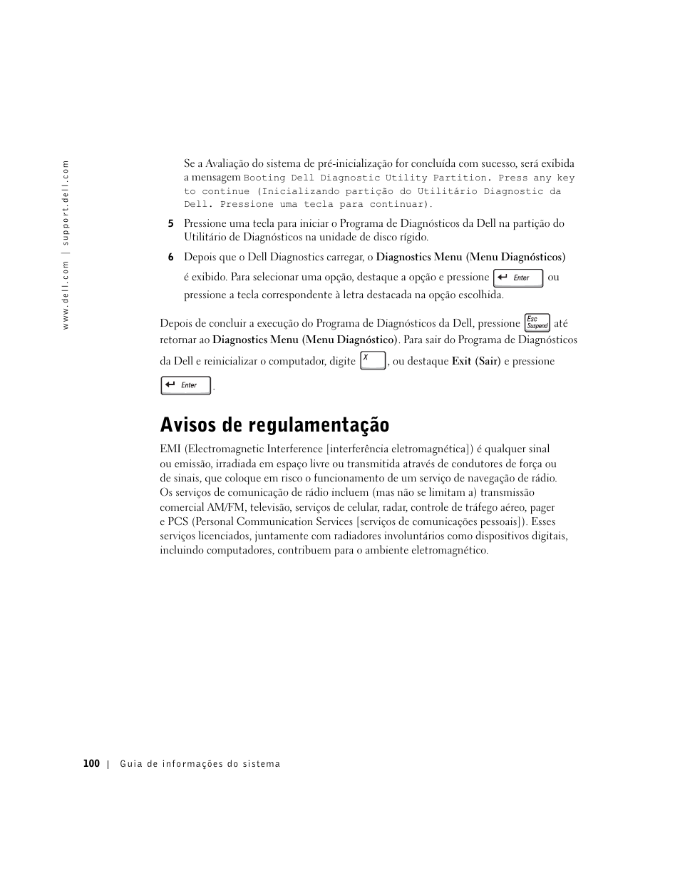 Avisos de regulamentação | Dell Latitude C640 User Manual | Page 102 / 140