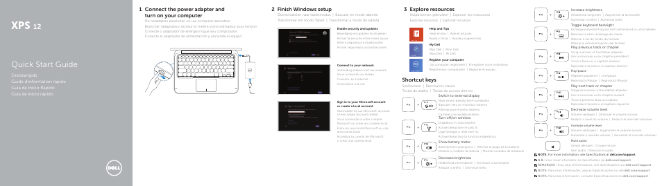Dell XPS 12 (9Q33, Mid 2013) User Manual | 2 pages