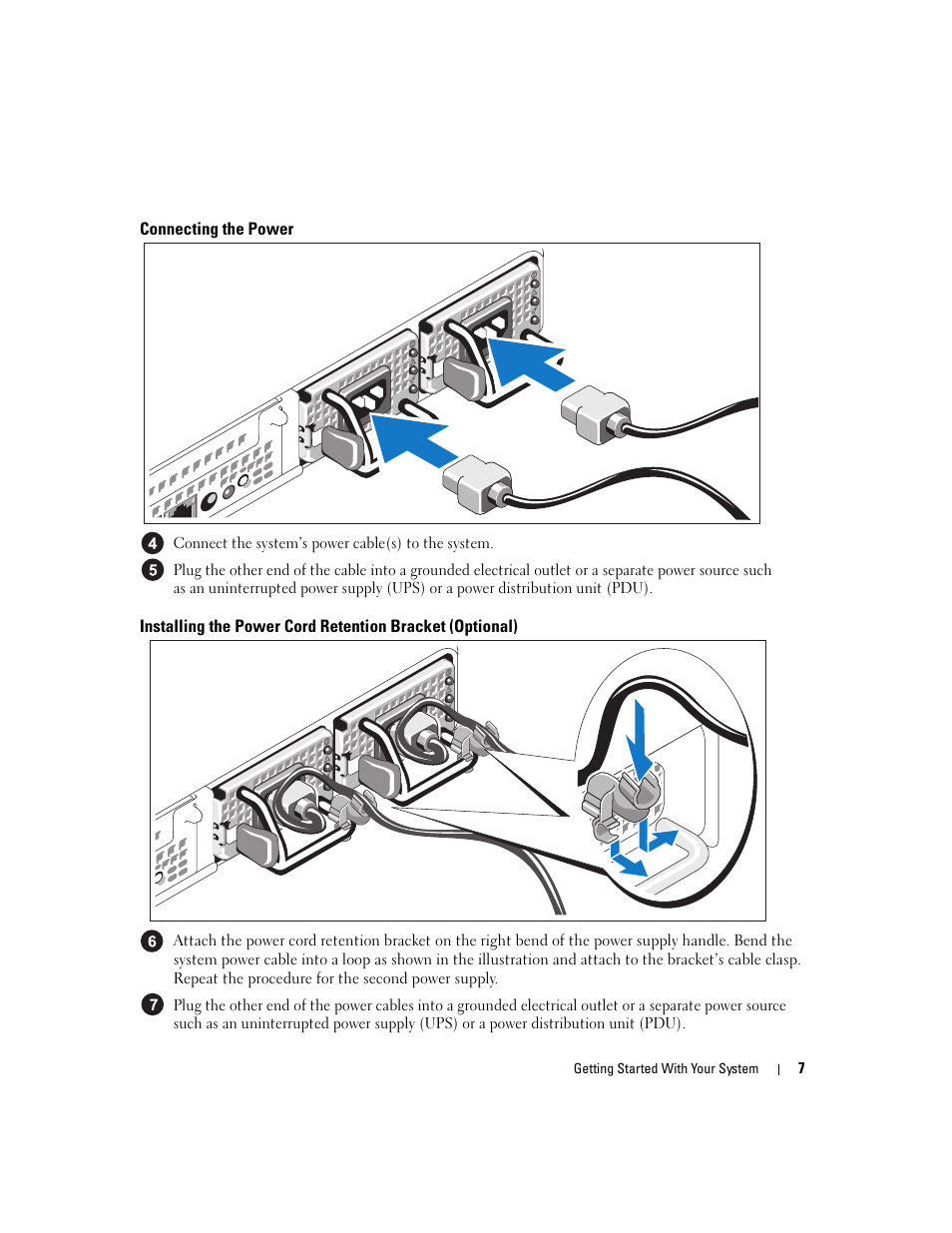 Connecting the power | Dell POWEREDGE 1950 User Manual | Page 9 / 50