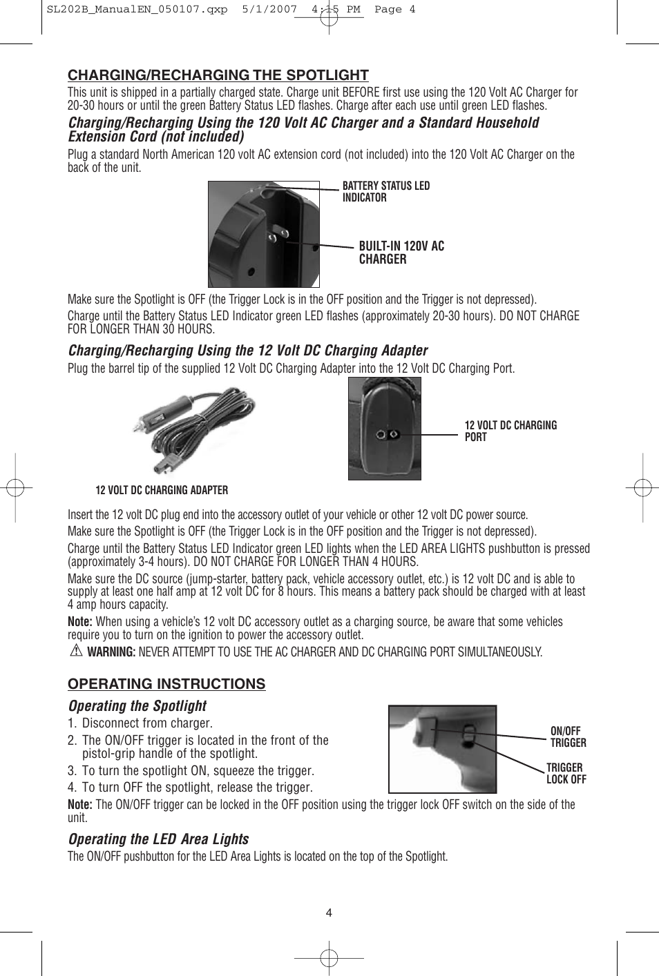Black & Decker Power Series SL202B User Manual | Page 5 / 8
