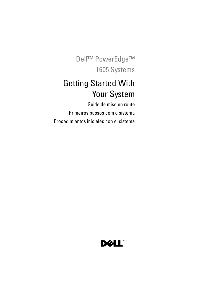 Dell PowerEdge T605 User Manual | 58 pages