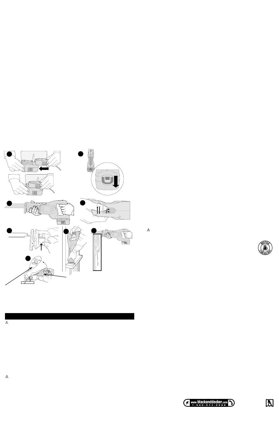 Black & Decker FIRESTORM CRS180B User Manual | Page 2 / 2