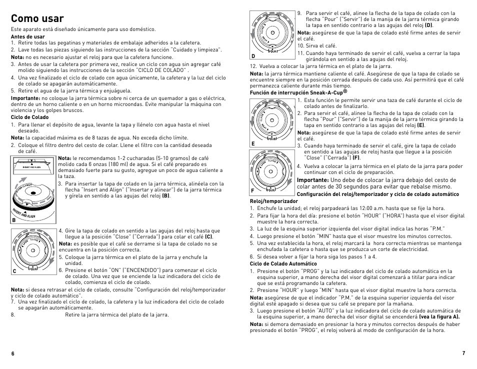 Como usar | Black & Decker DE791B User Manual | Page 4 / 13