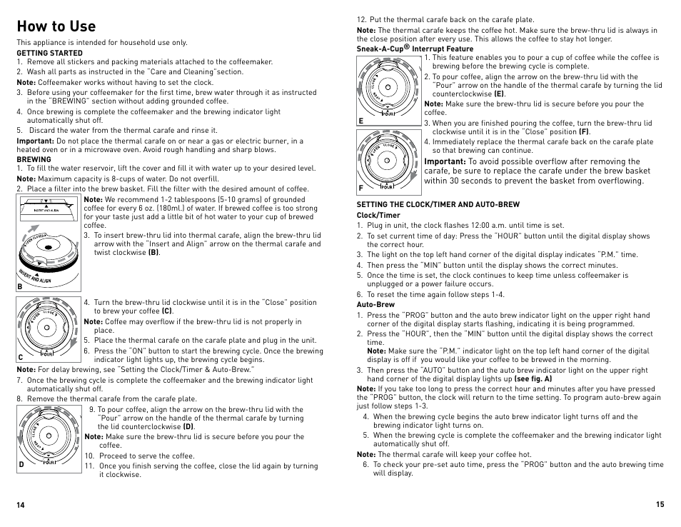 How to use | Black & Decker DE791B User Manual | Page 8 / 13