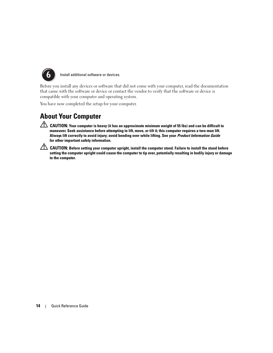 About your computer | Dell Precision 690 User Manual | Page 14 / 184