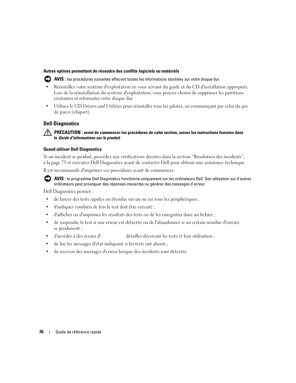 Dell diagnostics | Dell Precision 690 User Manual | Page 76 / 184