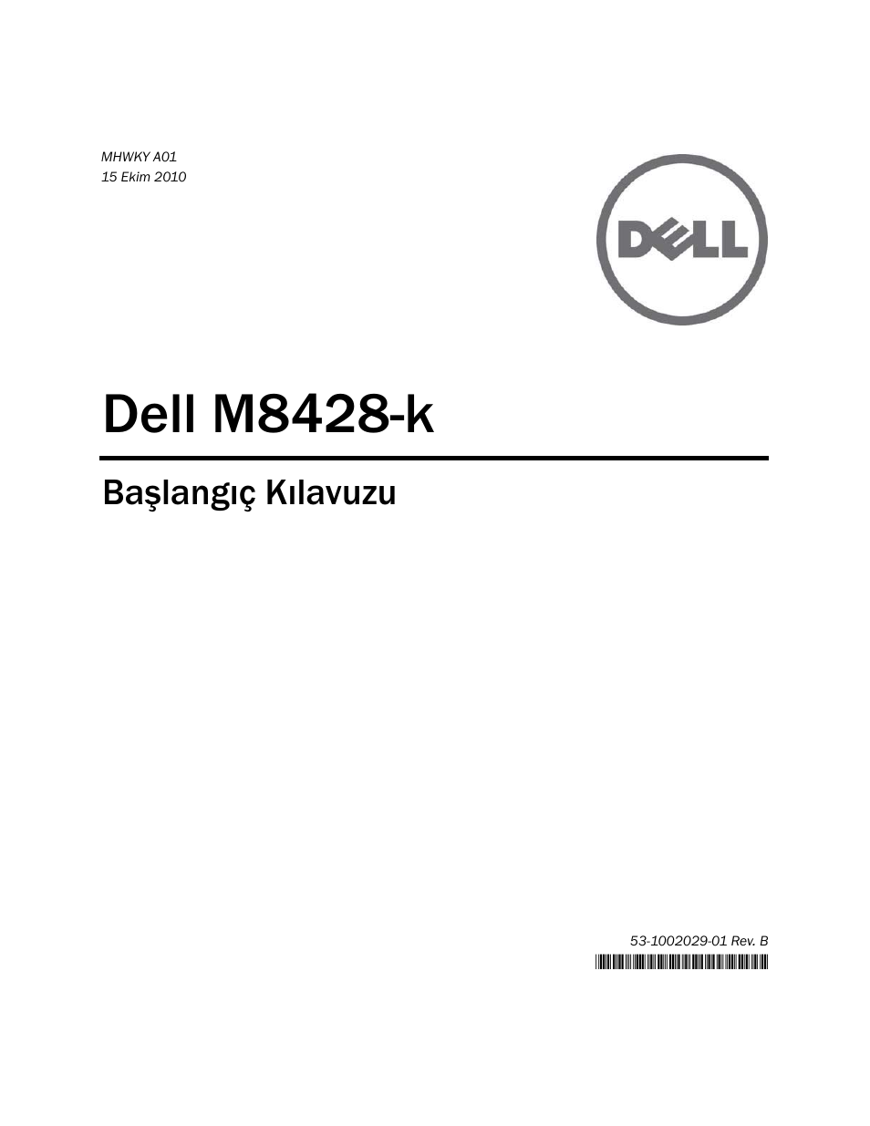Dell m8428-k, Başlangıç kılavuzu | Dell POWEREDGE M1000E User Manual | Page 161 / 202