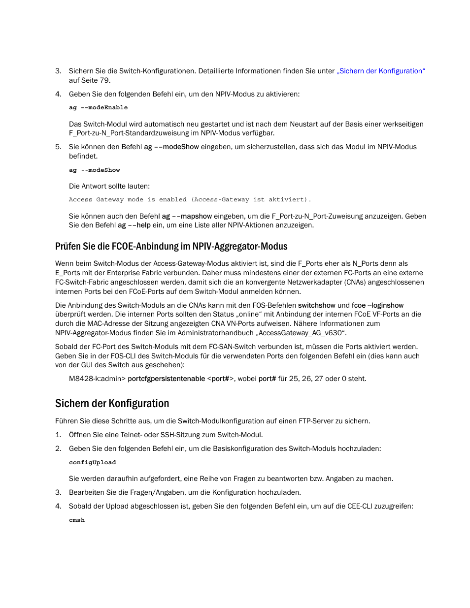 Sichern der konfiguration, Auf seite 79 | Dell POWEREDGE M1000E User Manual | Page 79 / 202