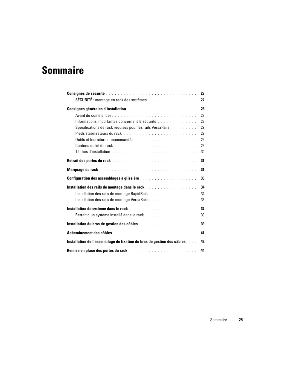 Sommaire | Dell Precision R5400 (Mid 2008) User Manual | Page 27 / 112