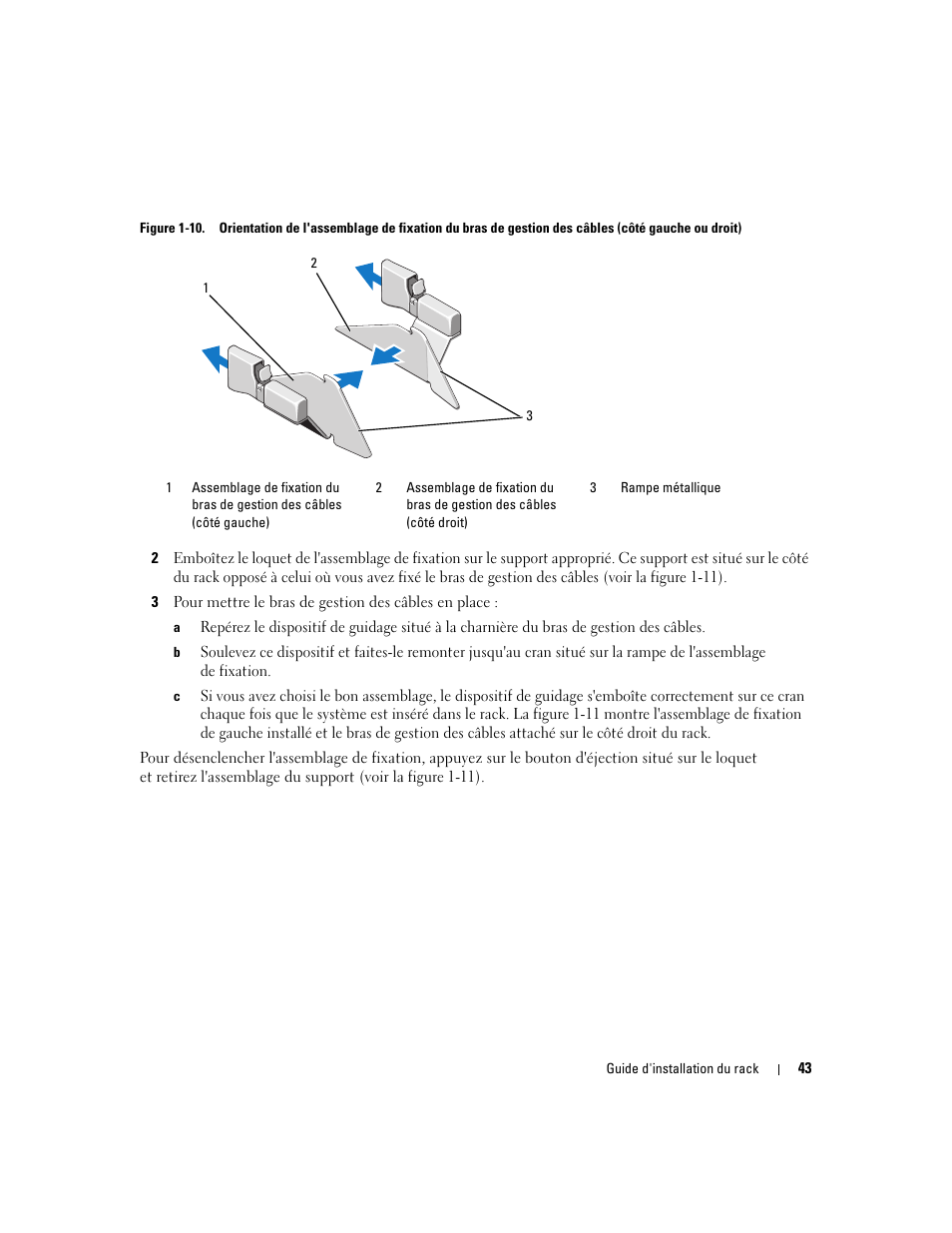 Tion de gauche (voir la figure 1-10), Ir la figure 1-10), Figure 1-10 | Dell Precision R5400 (Mid 2008) User Manual | Page 45 / 112