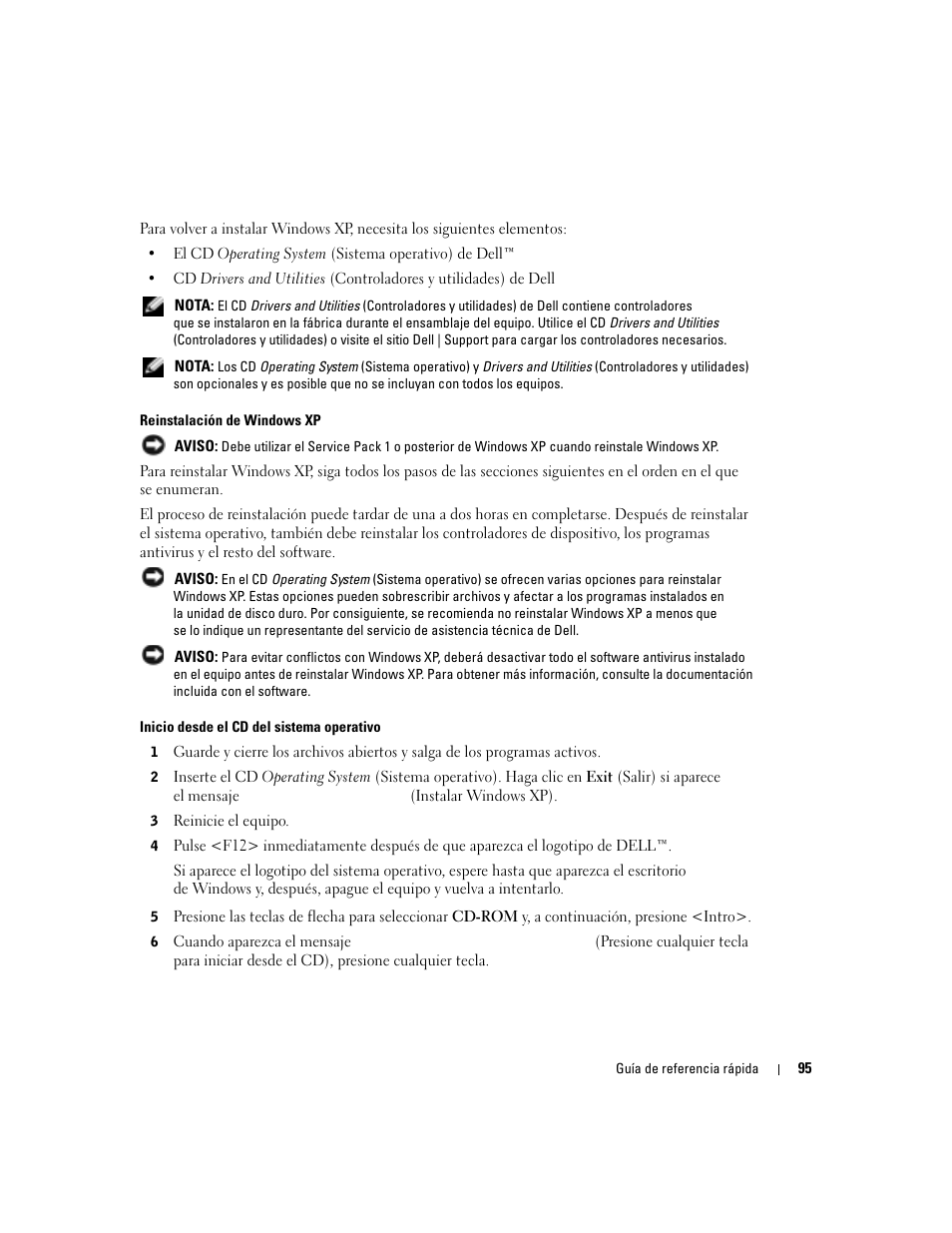 Dell OptiPlex 170L User Manual | Page 95 / 100