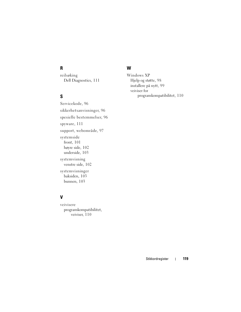 Dell Precision M2300 (Late 2007) User Manual | Page 119 / 148