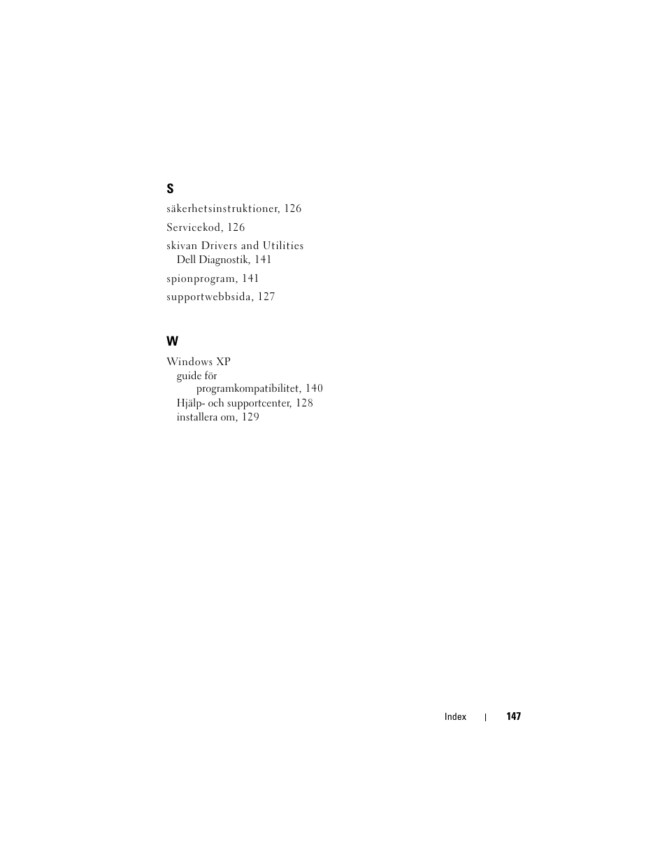 Dell Precision M2300 (Late 2007) User Manual | Page 147 / 148