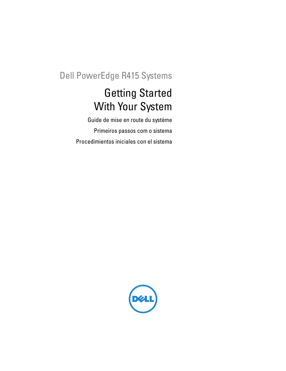 Dell PowerEdge R415 User Manual | 52 pages