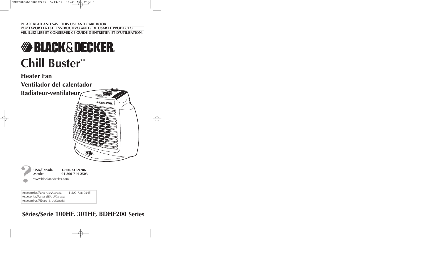 Black & Decker 300HF User Manual | 13 pages