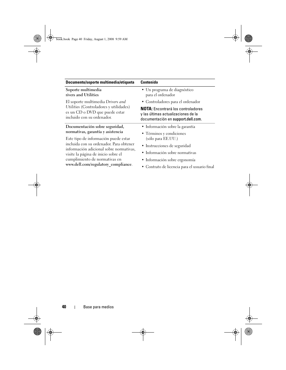 Dell Latitude E4200 (Late 2008) User Manual | Page 42 / 42