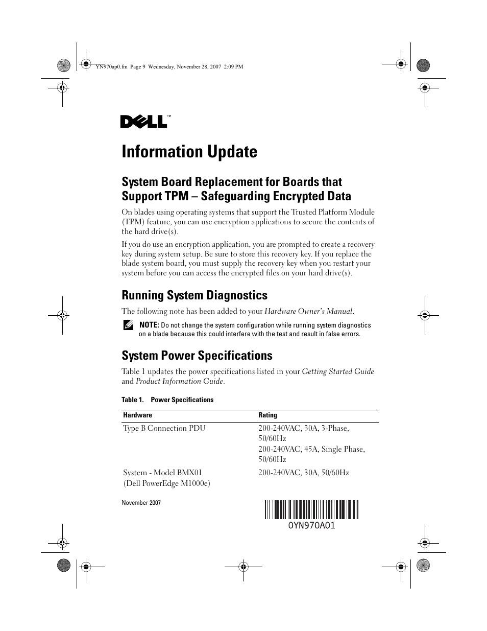 Dell POWEREDGE M905 User Manual | 21 pages