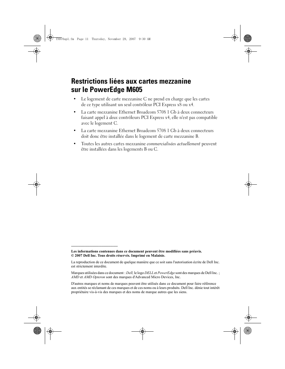 Dell POWEREDGE M905 User Manual | Page 9 / 21